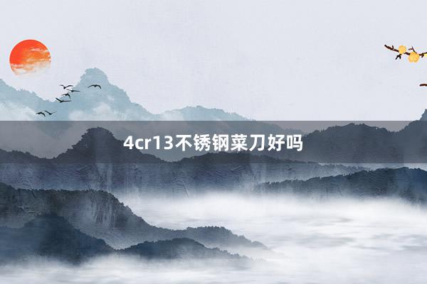 4cr13不锈钢菜刀好吗